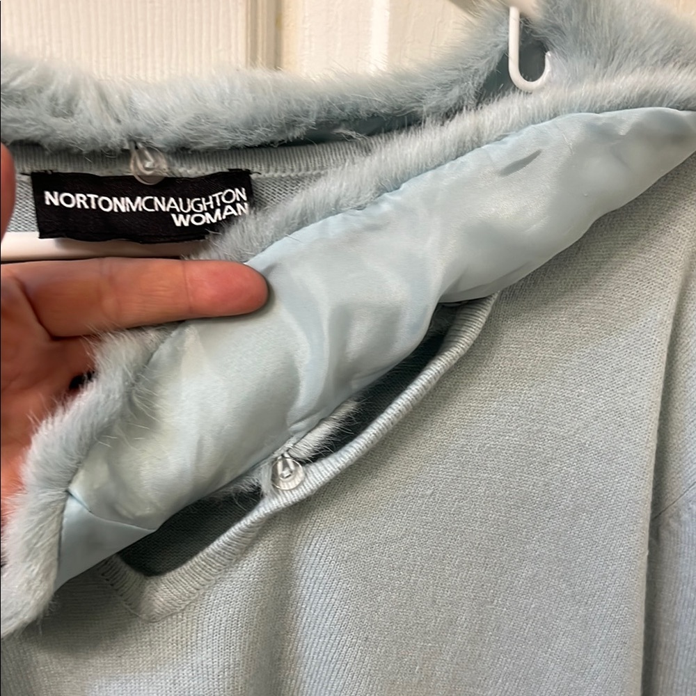 Norton McNaughton Women's Light Blue Sweater - Picture 2 of 6